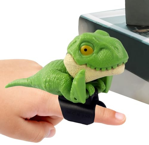 Dinosaurie fingerdockor leksak – figurer för fingertopparna – fingerleksaker för barn, för sensoriska spel alla hjärtans dag strumpfyllning födelsedagsfirande