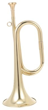 HOMSFOU Tromba in Ottone Dorato per Principianti, Strumento Musicale Educativo, Tromba per Studenti Boccaglio Sicuro, Adatta per Palcoscenico e Apprendimento Musicale