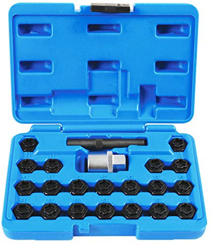JUEGO 22 PIEZAS DE VASOS PARA TORNILLOS ANTIRROBO COMPATIBLE CON BMW OEM: 36 2 010/362010