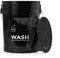 CLEANTECH CO Seau de Lavage de Voiture 20L avec Grille filtrante - Noir - séparation optimale de la saleté - idéal pour Le Lavage Manuel de la Voiture