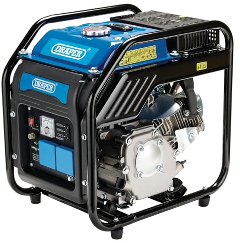 Draper 95204 Open Frame Inverter Generator, 2800W, Blue and Black, One Size