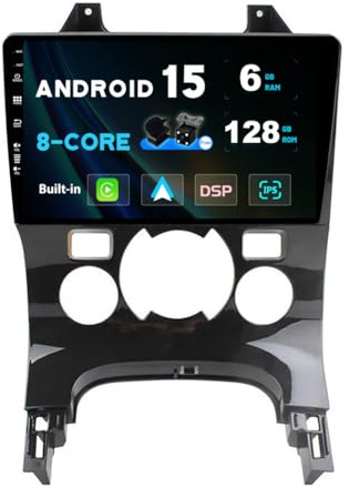 SXAUTO Android 12 - [6G+128G] - IPS Autoradio pour Peugeot 3008 (2013-2018) - sans Fil Carplay/Android Auto/DSP - LED Caméra + MIC - 9 Pouce 2 Din - Dab Volant 360-Camera Fast-Boot AHD 4G WiFi BT5.0