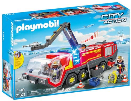 Playmobil 71371 Flughafenlöschfahrzeug mit Licht und Sound