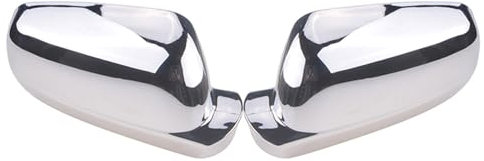 Spiegelkappen Für Golf 4 MK4 Für Bora 1998-2004 Rückspiegel Kappe Flügel Seite Spiegel Abdeckung Gehäuse Auto Zubehör Chrom Überzug Rückspiegelkapp (Farbe : Chrome Pair)