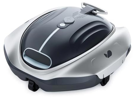 BUBLUE Bubot 300P - Aspiradora de piscina inalámbrica con succión superior, tecnología DirtLock, estacionamiento automático y indicador LED