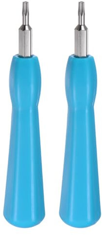sourcing map 2pcs Ring Doorbell Screwdriver T6 T15 Torx Double-Ended Magnetic Screwdrivers Bit for Ring Video Doorbell Replacement Password Reset, Blue