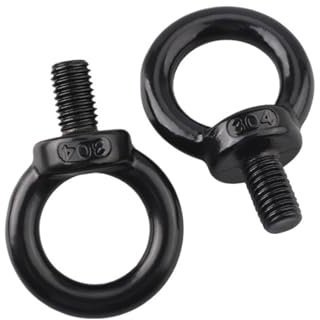 Ring-Augenschraube, M3 M4 M5 M6 M8 M10 M12 M14 M16 M18 M20 M24 Schwarz 304 Edelstahl-Ring-Augenschraube Marine-Augenschrauben Ringschraube (Farbe: M20X30 1PC)(M4X11 5PCS)