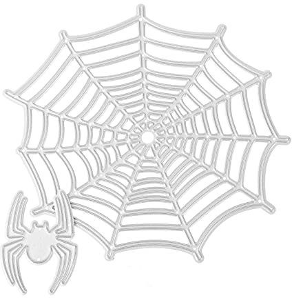 KONTONTY 2 Stück Halloween Spinnennetz-stanzformen Papier-DIY-prägeformen Für Bastelarbeiten Fotoalben