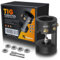 TIG - Afilador de electrodos de tungsteno compatible con herramienta de soldadura TIG, multiángulo con 4 ranuras de corte