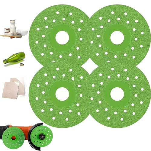 Lame diamantate con smusso, disco diamantato per taglio e levigatura di piastrelle e marmo, disco di taglio in vetro, disco da 4 pollici, disco da taglio in vetro 1 mm, disco da taglio per