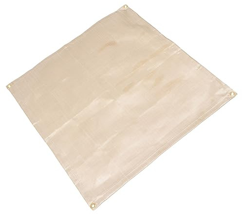 FONDOTIN Feuerlöschdecke Glasfaser 87x67cm für Camping Grillen Outdoor Feuerfeste Schutzdecke Geruchlos Hitzebeständig Kompakt Faltbar zum Brandschutz