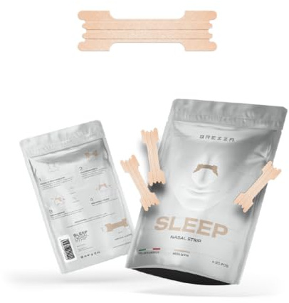 Brezza - 30 Cerotti Nasali - Antirussamento - per un Sonno Migliore - Sollievo Immediato da Naso Chiuso - Ipoallergenici - Tenuta Delicata per la Notte - Taglia Unica