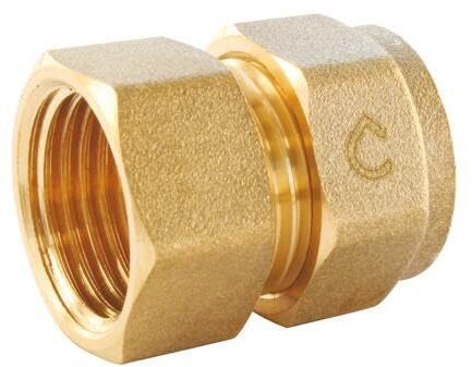 SOMATHERM FOR YOU - Raccord Droit à Compression Pour Tube PER Ø16 - Droit Femelle 20/27 (3/4) - Installation Facile Sans Outil, Idéal Pour Chauffage Et Sanitaire, Taille 20/27