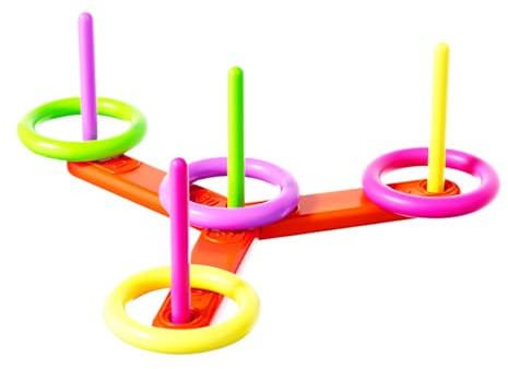 Ring -Wurfspiel - Klassisches PE - -Set, leichtes sicheres Design, robuste Sportringe | Erwachsene Erholung für Rasenversammlungen, Kinder im Freien, Familiencampingaktivitäten im Freien