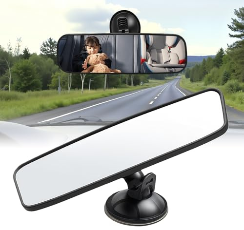 Rear View Mirror for Driving Test,Driving Instructor Examiner Mirror Learner Interior Mirrors,Adjustable Car Rearview Driving Test Mirrors with Suction Cup,Interior Rear-View Mirror for Car, Suv