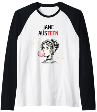 Jane Austeen : Humour Littéraire & Classique pour Fans Manche Raglan