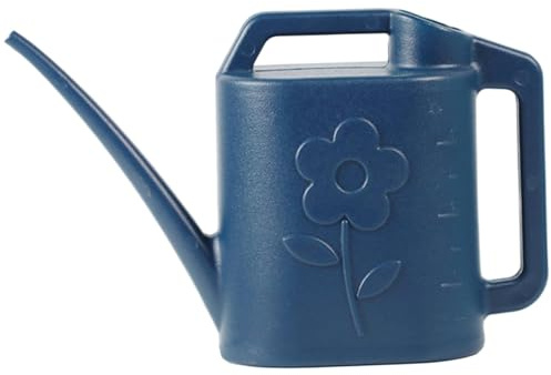 AwnsIMfreien Annaffiatoio da Esterno, annaffiatoio da 4 Litri, beccuccio Lungo in plastica con Manici per Piante da Giardino, Fiori, ortaggi, Blu Scuro