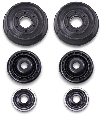 BESTPRICE 2x Domlager vorne unterer Teil & 2x Domlager vorne oberer Teil + 2x Wälzlager vorne Kompatibel mit NISSAN KUBISTAR, RENAULT CLIO, KANGOO (KC0/1_) (FC0/1_), THALIA I (LB_), TWINGO