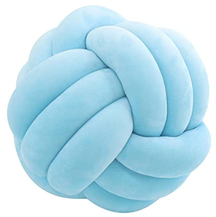 Yiida Knotenkissen - Handgefertigtes kreatives geknotetes Ballkissen - dekoratives Wurfkissen - Handgefertigtes Babybett Zimmer Dekor Spielzeug - Für Schlafzimmer Sofa Auto Büro Reisen