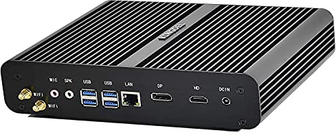 KINGDEL NC860 - Mini computadora sin Ventilador, PC compacta con CPU i7 de 12ª generación, RAM DDR4 de 64 GB, SSD NVMe de 2 TB, 4K: 4096x2304, HD, DP 6E+BT 5.2, 4USB3.0 para Gaming Business Home W-11