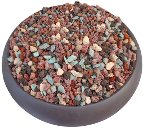 Mix di pietre laviche per orticoltura da 5 kg, ghiaia per piante grasse, bonsai, riempitivi per vasi, piante da terrario, condimento da giardinaggio