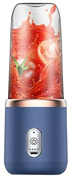 Mélangeur personnel for shakes, smoothies, préparation d'aliments et mélanges surgelés, presse-agrumes portable rechargeable par USB, avec mélangeur portatif à 6 lames for les voyages sportifs et les