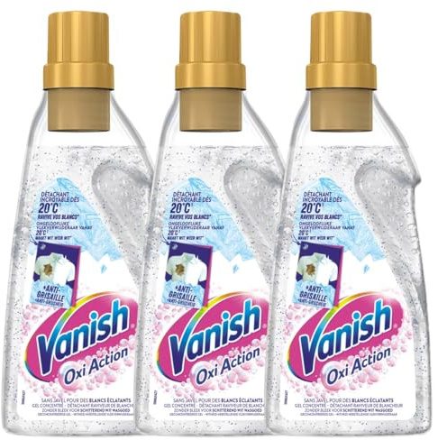 Vanish Détachant Oxi Action Blanc Gel - lot de 3 x 750ml
