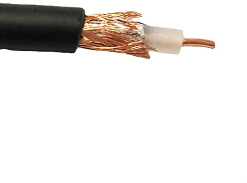 NLNGZKZFNF RG58 50-3 RF Coaxial Cable RG-58 RG58 Cable Wires 50ohm 5m 10m 20m 30m 50m Connector(5m)