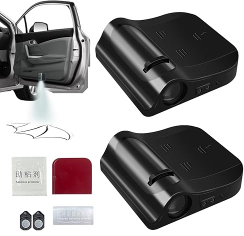 Projecteur Lumière Pour Portière De Voiture | Lumières d'Accueil de Courtoisie pour Voiture avec Ailes 2 Pièces,Éclairage Décoratif Au Sol Lampes D'Ambiance Pour Décoration Intérieure Familiale Et