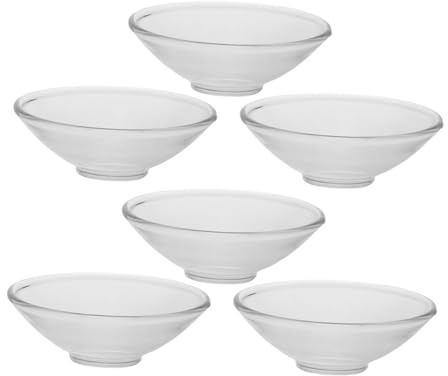 Cabilock 6 Stück Glas Kerzentropfschutz Rund Hitzebeständige Wachsfänger für Kerzenhalter Leicht zu Reinigen Minimalistisches Design für Hotelzimmer und Zeremonien