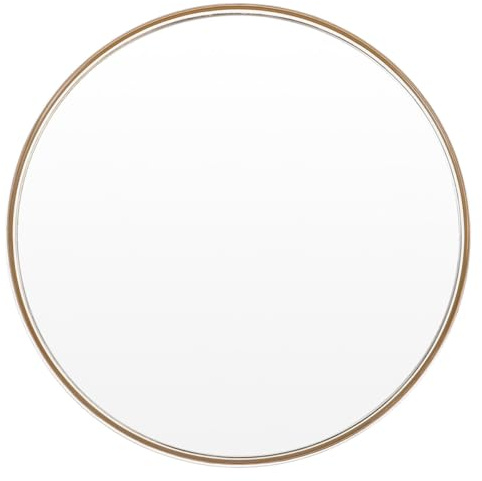 GANAZONO Espejo de Aumento para Maquillaje con Aumento 30x y Diseño Elegante de Triple Ventosa para Baño, Fabricado en Plástico y Vidrio Dorado