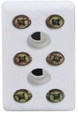 Morsettiera in ceramica Morsettiera for cablaggio in ceramica 1 in 1 out Terminali for connettori elettrici a vite resistenti alle alte temperature(30A 1 In 1 Out)