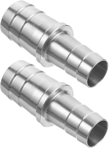 WEKAMOS 2 Stück Aquarium Schlauchverbinder 12mm 16mm Reduzierstück mit Widerhaken Auslaufsicherer Luft und Wasserschlauchadapter für Aquarienpumpen Korrosionsbeständig für