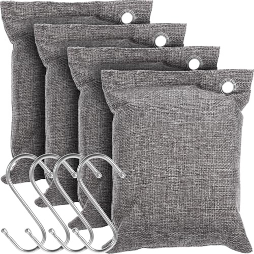 Tofficu Set di 1 Sacchetto di Carbone Attivato di Bambù per Purificazione e Assorbimento Umidità, Deodorante Naturale per Casa e Auto in Materiale Non Tessuto