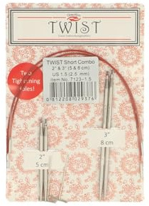 ChiaoGoo TWIST Lace Short Combo Set, 5 cm & 8 cm, 2,50 mm, 1 Set