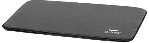 BedDog® Hundematte CORA - Komfortables Hundekissen aus Cordura, langlebige Haustier-Unterlage, großes Hundebett, L (90x60cm), Salamanca, anthrazit