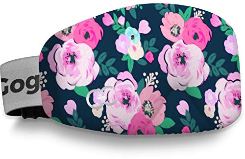 GogglesCover Ski Goggles Protective Cover, Protective Goggle Cover Portable, Ski Goggle Cover Sleeve Anti-Scratch, Ski Goggles Accessories, Ski Equipment, Pink Rose Design