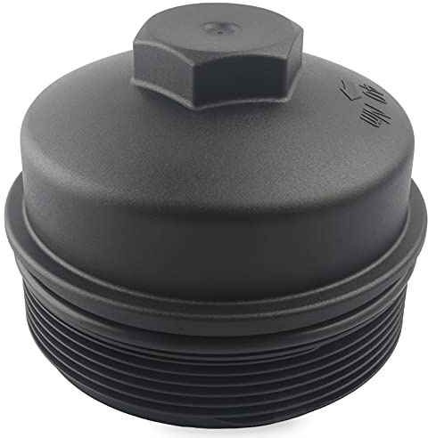 Oil Filter Housing Cap, Replace EC-781, 3C3Z-6766-CA, EC781, 3C3Z6766CA Compatible with Ford 6.0 6.4 Powerstroke - 2003-2010 F250 F350 F450 F550 Super Duty, 2003-2005 Excursion, 6.0L 6.4L Diesel, More