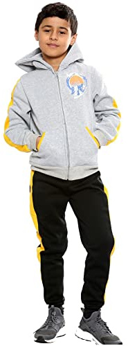 A2Z 4 Kids Pojkar Basketboll Träningsoverall Topp och underdel Skinna Luvtröja Byxor - T.S 318 Basketball Black._13