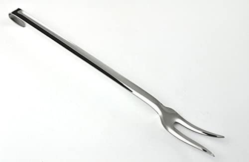 Gnali Forchettone 2 Punte in Acciaio Inox 18/10 Finitura Lucida Modello Delta, 1 pezzo