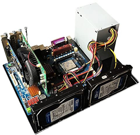 ZCBYBT DIY Computer Motherboard Konvertierung Offene Halterung, Transparente Acryl Single Board PC Fall,Itx transparent Board
