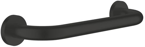 GROHE Start, Wannengriff (für Sicherheit in der Wanne, 35cm lang, Bohrabstand 30cm, zum Bohren, inkl Dübel und Schrauben, verdeckte Befestigung), rund, schwarz, 411892430