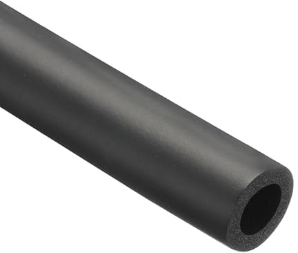 Rebower 16mm ID Pipe Insulation Tubing 5mm Thick Heat Preservation Foam Tube, [for Plumbing Freeze Protection Exercise Handle] - 26mm OD/6ft/Black