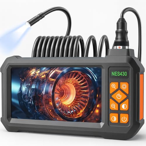 Binazon Endoscope avec lumière, caméra d'inspection HD 1080p, endoscope étanche IP67, caméra endoscope avec lumière, caméra endoscopique de 5 m