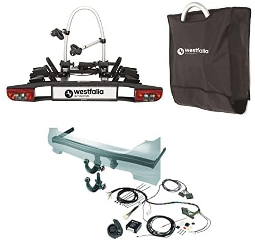 Bundle of Westfalia BC 60 + Westfalia Abnehmbare Anhängerkupplung für Audi A4 Limousine/Avant/Quattro (B8) (BJ 09/07-11/15), Audi A5 Sportback/Coupe/Cabrio (B8) (BJ 06/07-04/17) - im Set mit 13-pol.