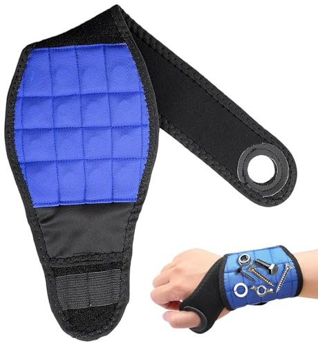 Magnetisches Armband, Handgelenk-Magnet | Verstellbares Armband mit Daumenschnalle, Heimwerker-Werkzeuge, Elektrikerarmband, Handgelenkstütze für Elektriker