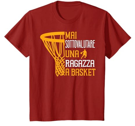 Divertente Pallacanestro Ragazza A Basket Maglietta