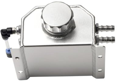 ULTECHNOVO Tanica Alluminio Per Auto Serbatoio Di Con Filtro e Pulisci Compatibile Con La Maggior Parte Dei Veicoli Argento