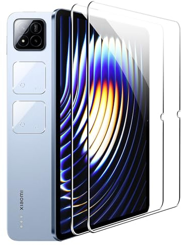 zZjoOoj 2 Pièces Verre Trempé pour Xiaomi Pad 7 / Xiaomi Pad 7 Pro 11.2 Pouces avec 2 Pièces Protecteur d'objectif de caméra[9H Dureté][Ultra Clair][sans bulles d'air]