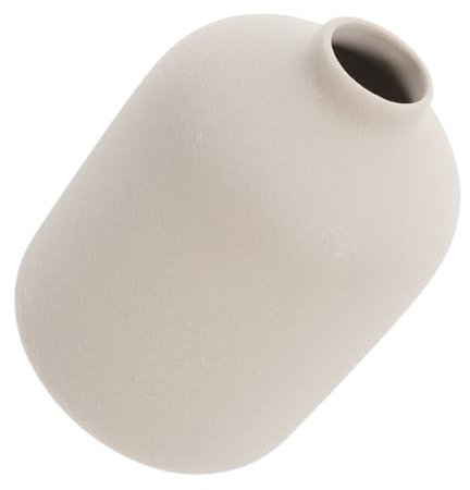 PRETYZOOM Florero De Cerámica Blanca Jarrón Decorativo para Mesa Diseño Minimalista y Fácil De Limpiar